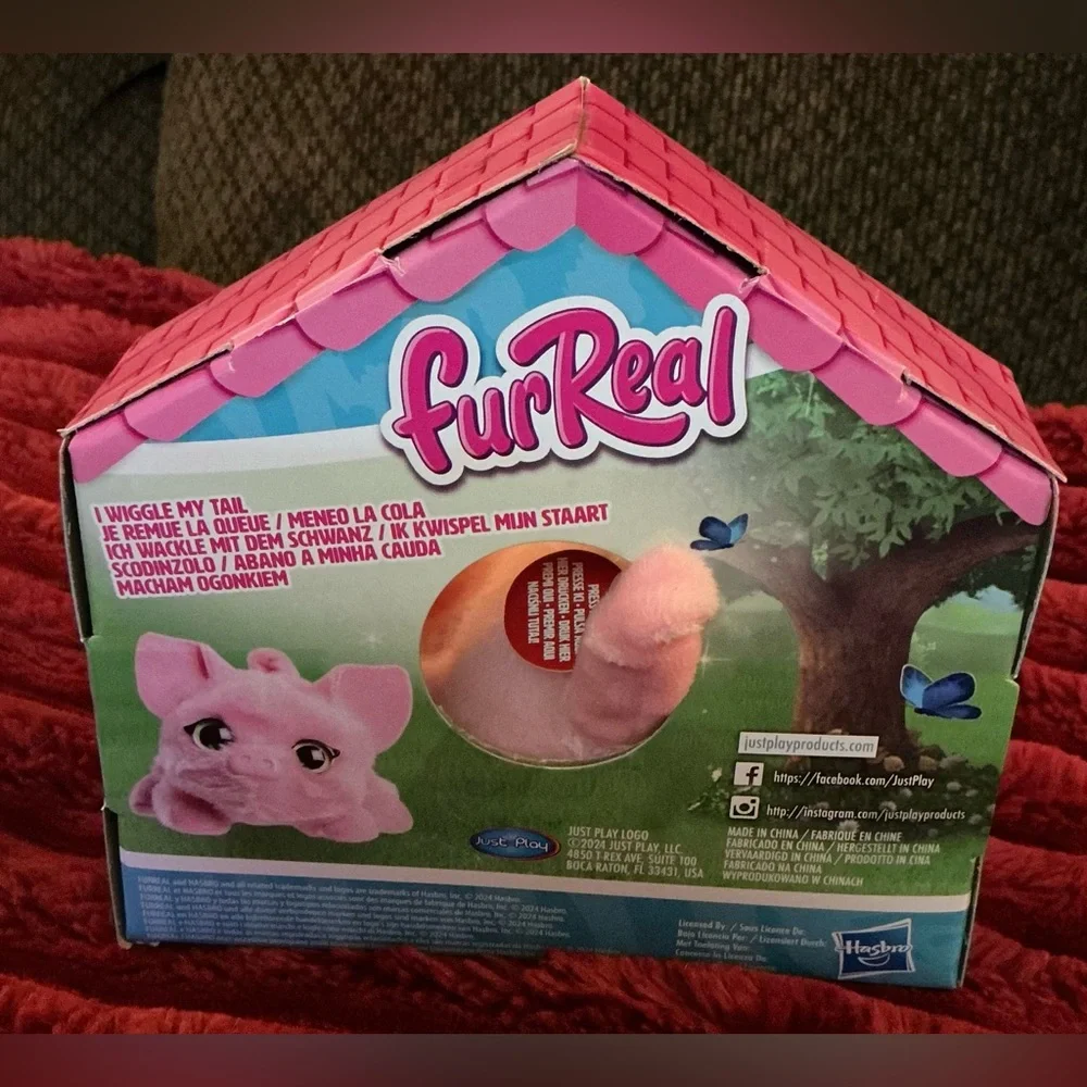 Hasbro FurReal Pink Plush Piglet Play Pet